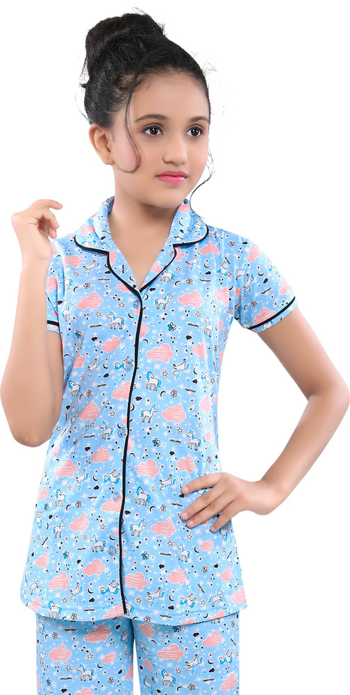 TUCUTE Kids Nightwear Girls Printed Hosiery Price in India - Buy TUCUTE  Kids Nightwear Girls Printed Hosiery online at Flipkart.com
