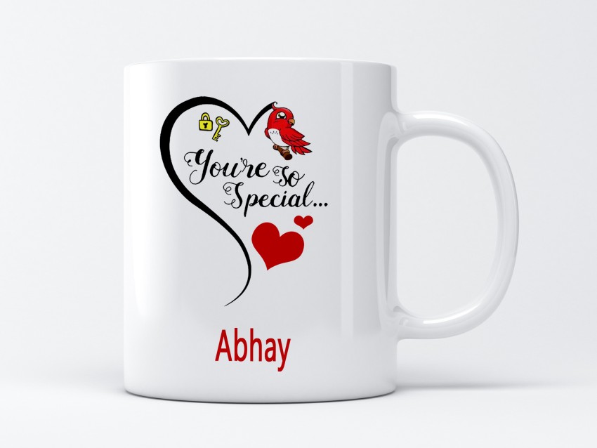 Midas Craft I Love You Abhay Romantic Name Greetings Card on Birthday  Anniversary Valentine's Day Customised 028 : Amazon.in: Office Products
