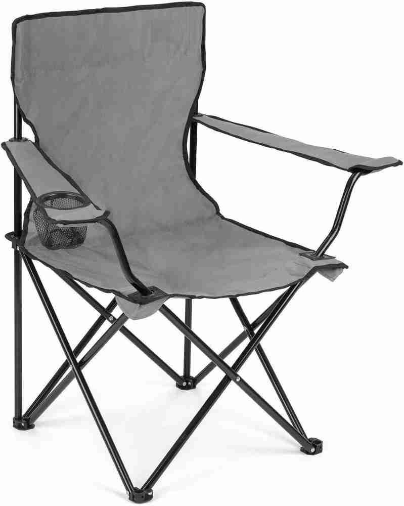 SKYZONE Folding Camping Big Foldable Chair Light Weight Portable Chair with  arm Rest and Cup Holder, Garden Fishing Beach Picnic Outdoor Chairs Beach,  Travelling, Lawn Metal Outdoor Chair Price in India - Buy SKYZONE Folding  Camping Big