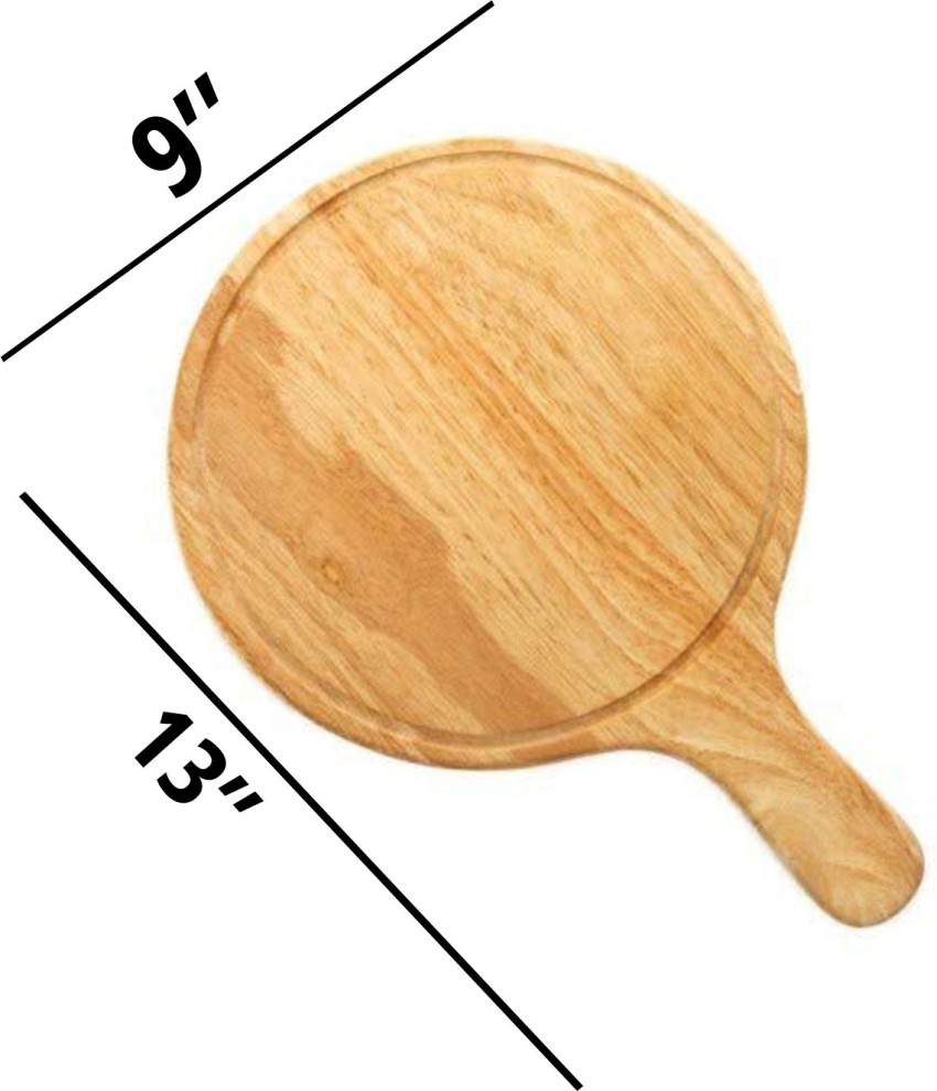 Wood cutting board in racket shape thin 29 cm