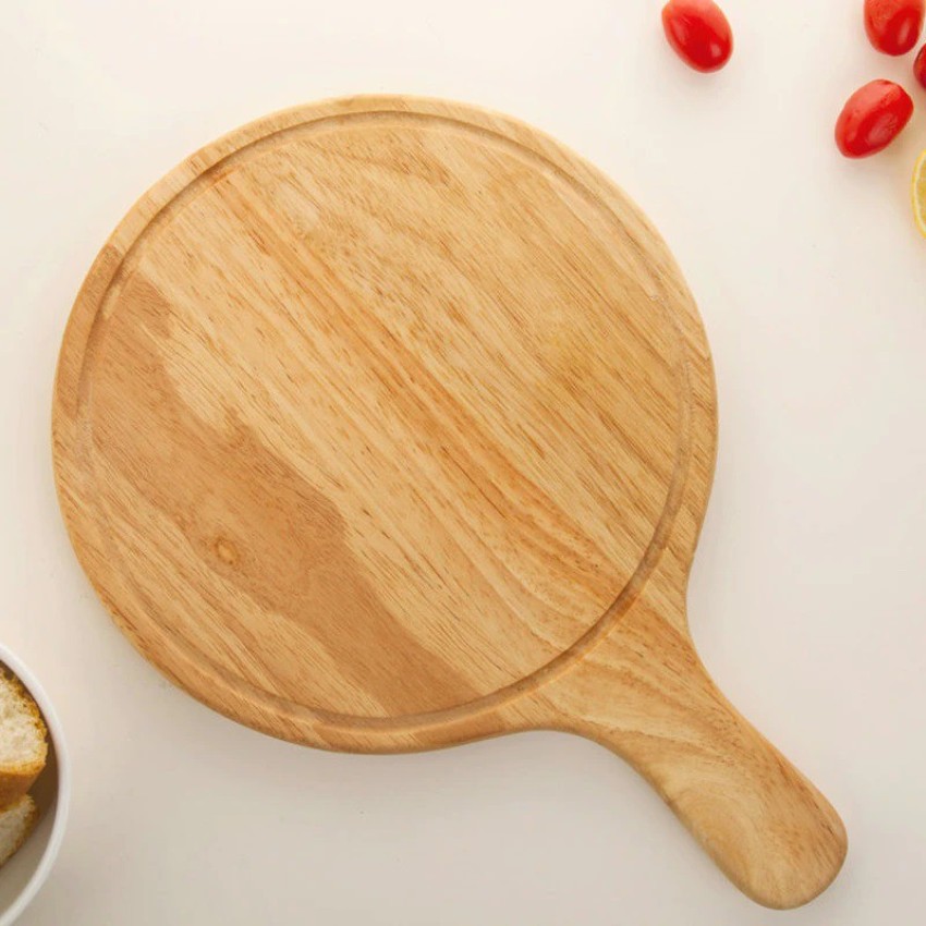 Wood cutting board in racket shape thin 29 cm