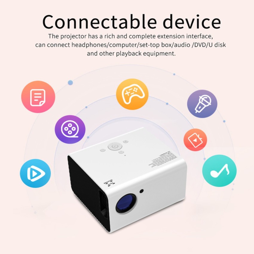 VIVICINE T10 Full HD Projector Native 1080P Full HD Android Smart Projector  4000 Lumens WiFi Bluetooth Android Apps  4000 lm LED Corded Portable  Projector Price in India - Buy VIVICINE T10