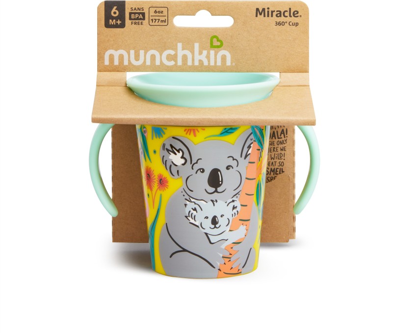 Munchkin Miracle 360 WildLove Trainer Cup, 6 oz, Giraffe