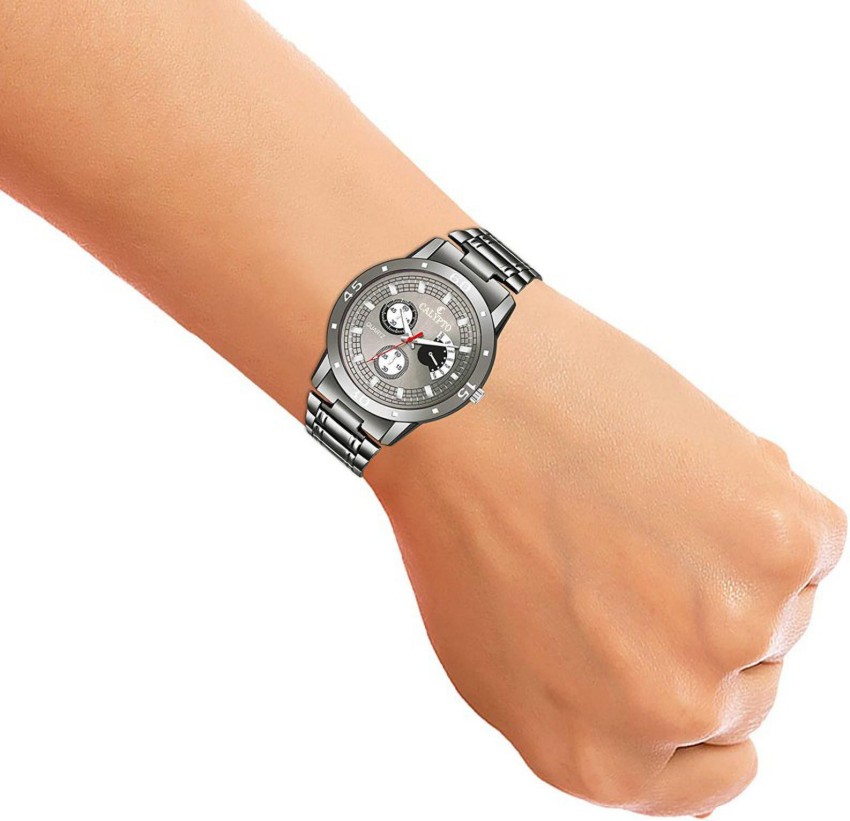 Metallic discount grey watch