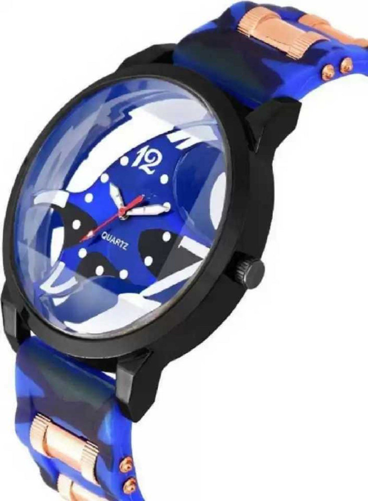 TR Grand Fashion Analog Watch For Boys Girls Buy TR Grand Fashion Analog Watch For Boys Girls curren black band TRANSPARENT COREEN BLACK LED ANALOG WATCH