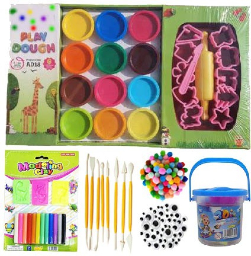 anjanaware Moulding Dough 12 shades Art Clay Play Dough Set - Moulding  Dough 12 shades Art Clay Play Dough Set . shop for anjanaware products in  India.