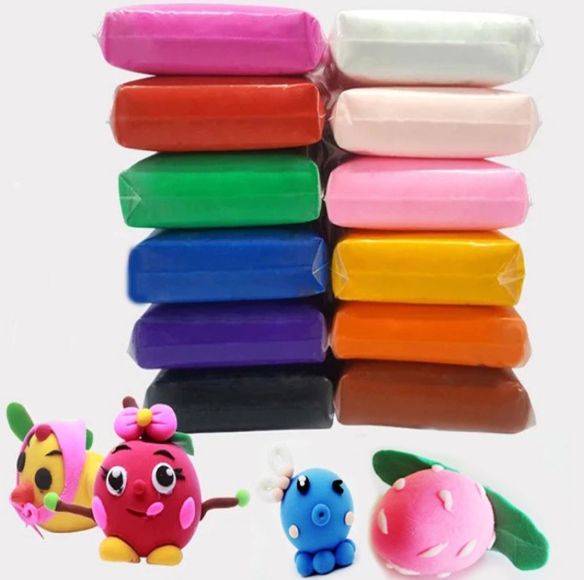 Little's Cry Air Dry Clay For Kids DIY Ultra Light Modeling  Bouncing Clay Kids 12 Different Colorful Clay - Clay Art & Moulding