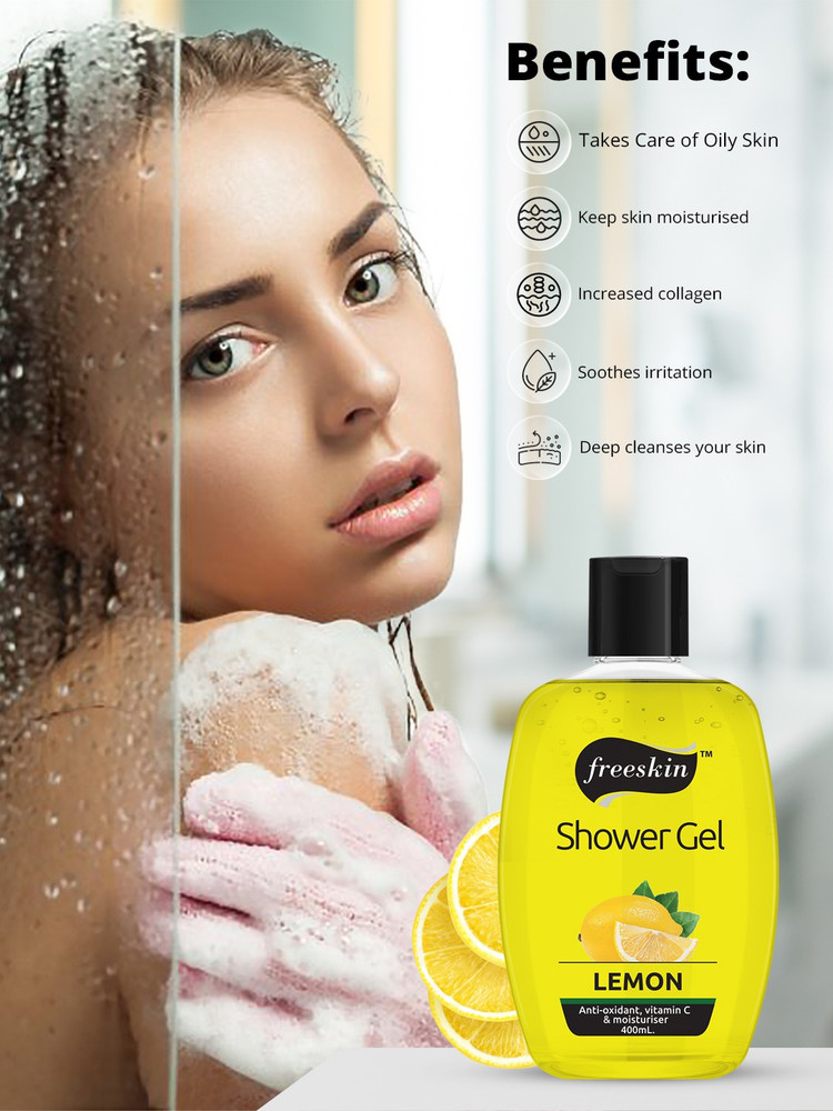 Free Skin Lemon Shower Gel for Anti Oxdidant Vitamin C and