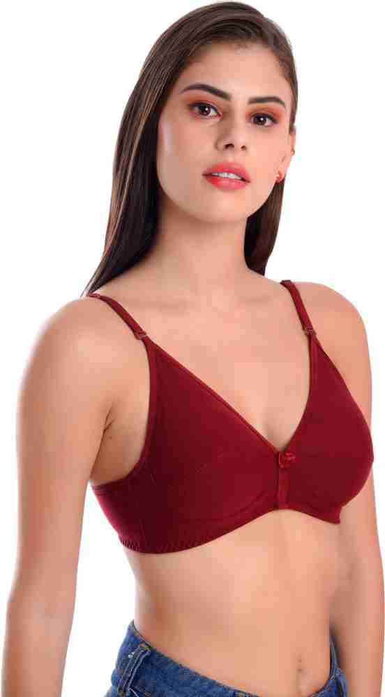Blackme Non-Padded Non-Wired Double Layered Full Coverage Bra Women  Everyday Non Padded Bra - Buy Blackme Non-Padded Non-Wired Double Layered  Full Coverage Bra Women Everyday Non Padded Bra Online at Best Prices
