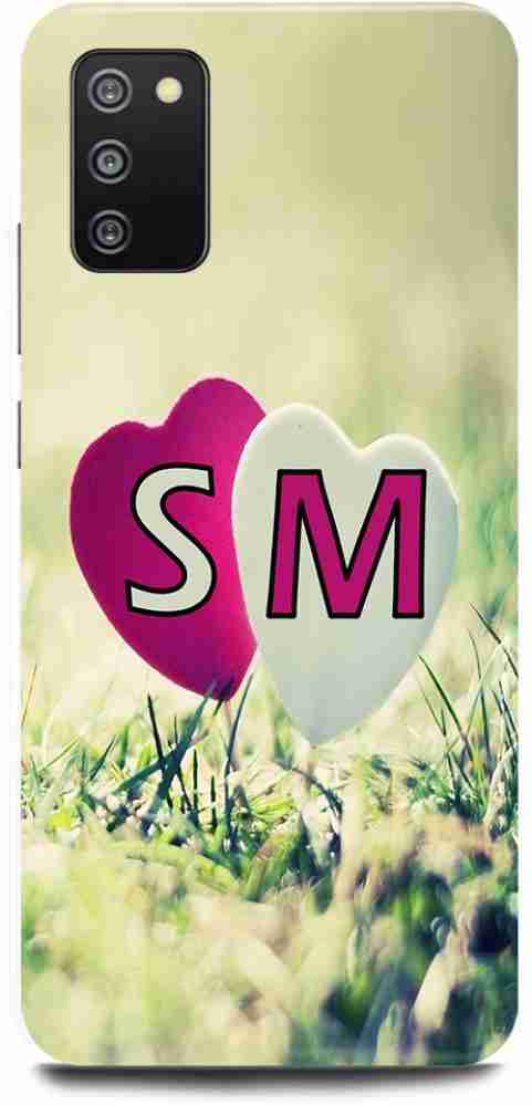 MS STYLISH Back Cover for SAMSUNG Galaxy F02s, S LOVES M NAME,S NAME, M  LETTER, ALPHABET,S LOVE M NAME - MS STYLISH 