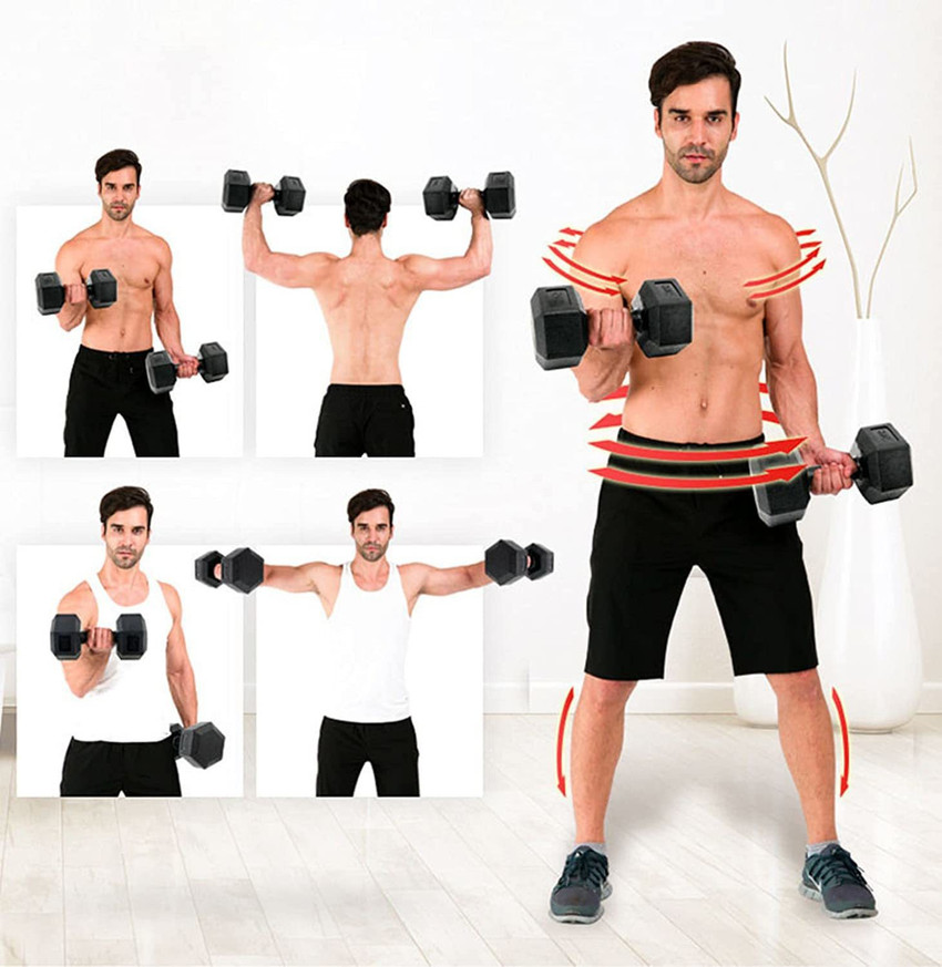 L AVENIR FITNESS HEX SHAPE PVC Dumbbell Set 5Kg 2pcs 10kg best for Home Exercise Fixed Weight Dumbbell Buy L AVENIR FITNESS HEX SHAPE PVC Dumbbell Set 5Kg 2pcs