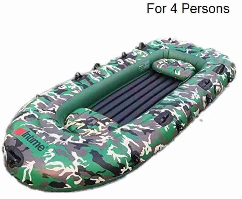 IRIS Portable Camouflage Inflatable Fishing Dinghy Air Raft Rowing