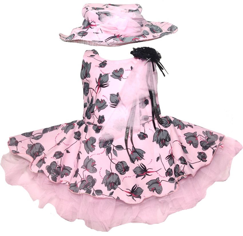 Baby frock hot sale with hat