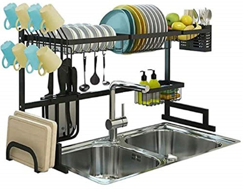 Rohan Dish Drainer, Stainless Steel Sink Dish Drainer