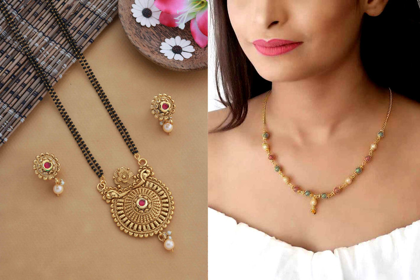 Mangalsutra type chain hot sale