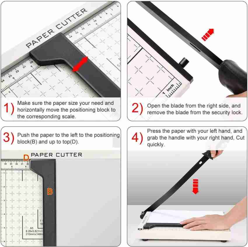 OzMarket Essentials  Heavy Duty Paper Cutter Trimmer Home Office Tool