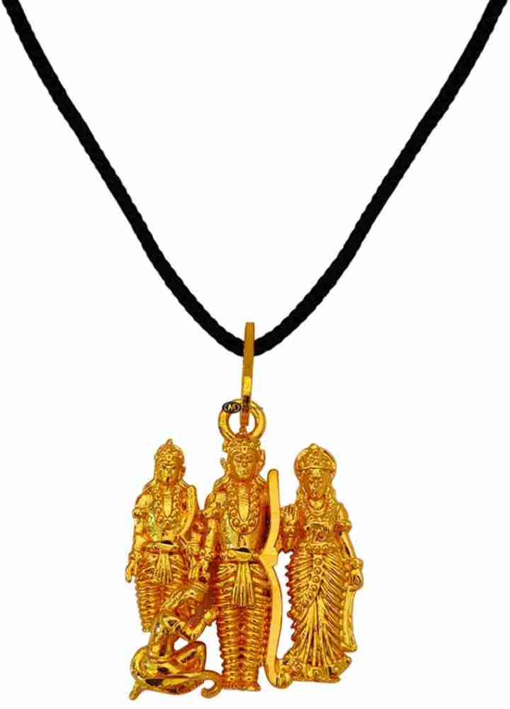 M Men Style Lord Ram Sita Religious Hindu God chain Locket Necklace Temple  Jewellery Rhodium Brass Pendant Price in India - Buy M Men Style Lord Ram  Sita Religious Hindu God chain