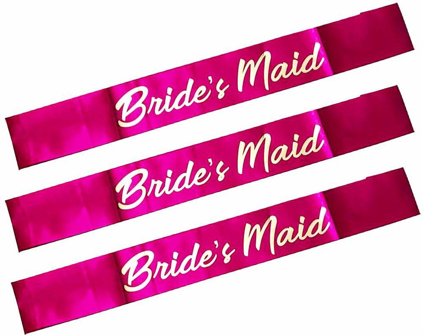 Bridesmaid sash 2025