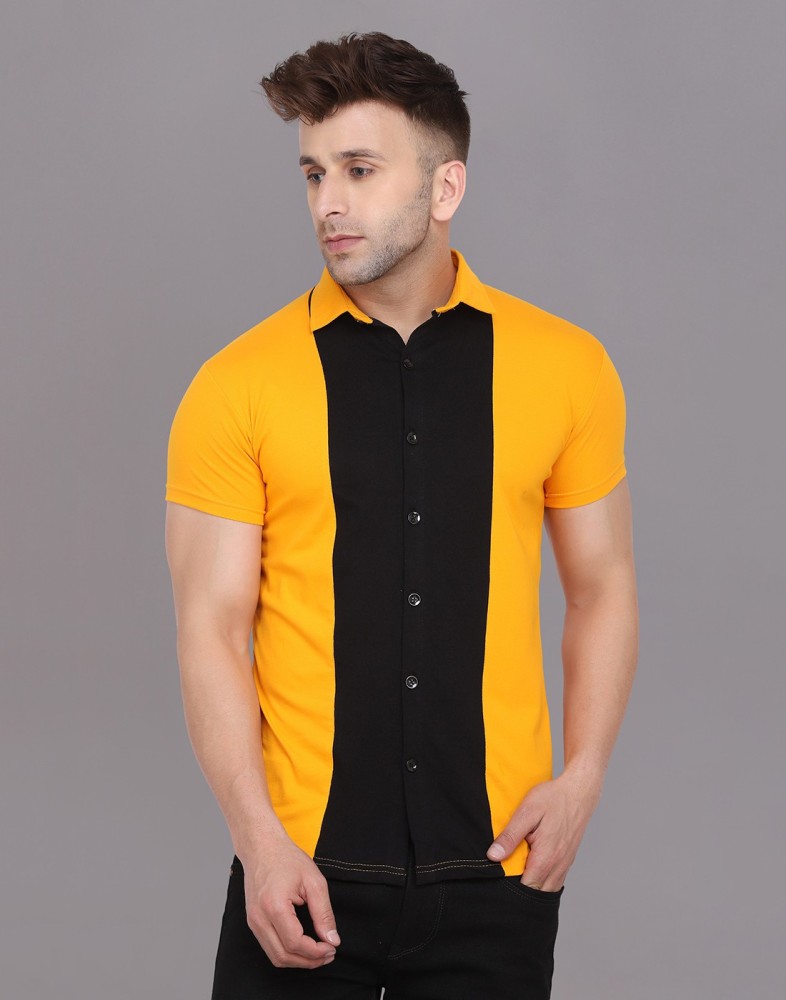 Yellow on sale half shirt