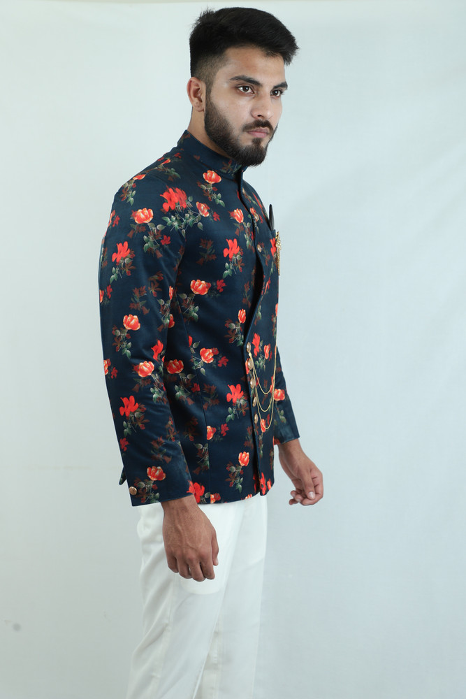 Floral jodhpuri suit cheap