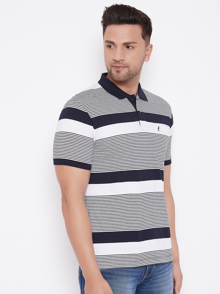Harbor N Bay Striped Men Polo Neck Dark Blue T Shirt Buy Harbor N Bay Striped Men Polo Neck Dark Blue T Shirt Online at Best Prices in India Flipkart