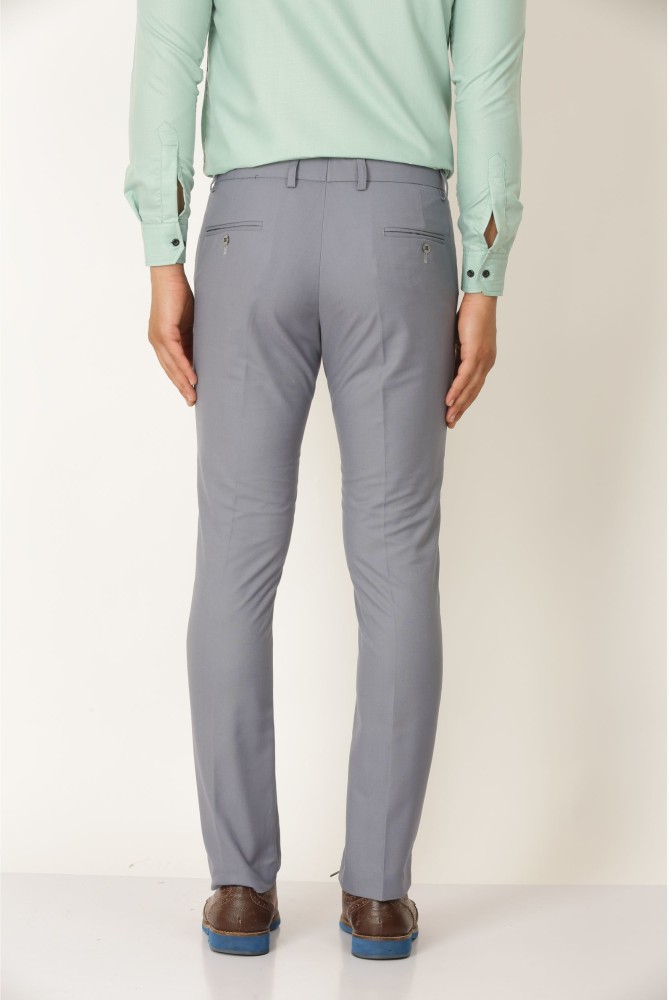 Hem and Stitch Slim Fit Men Grey Trousers  Buy Hem and Stitch Slim Fit Men  Grey Trousers Online at Best Prices in India  Flipkartcom