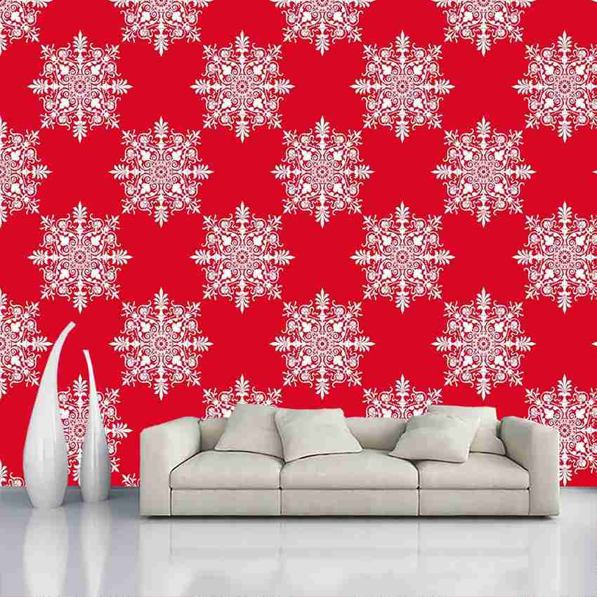 Decorative Production Decorative Red Wallpaper Price in India ...