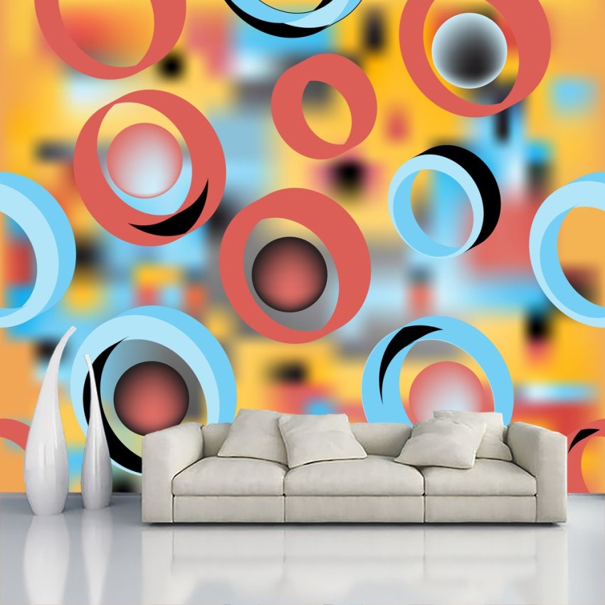 Decorative Production Abstract Multicolor Wallpaper Price in India  Buy  Decorative Production Abstract Multicolor Wallpaper online at Flipkartcom