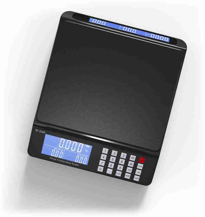 66 lb (30 kg) Digital Postal Scale, Piece Counting, Price Calculation, Dual  Backlit LCD, Wide Stainless Steel Pan, Capacity: Max 30 kg (66 lb), Min