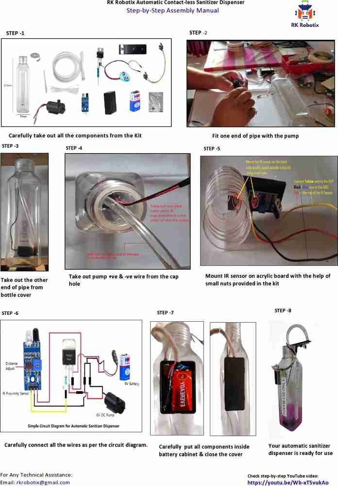 Contactless online sanitizer dispenser