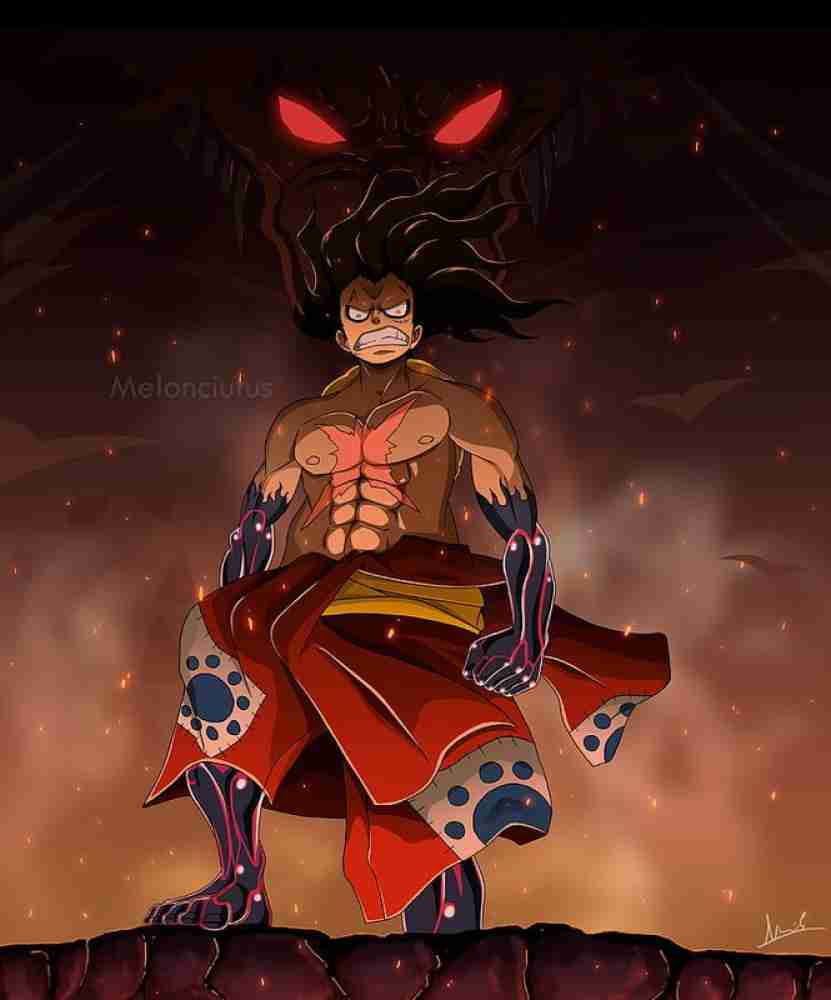 One Piece Monkey D Luffy Gear 4th - Snakeman | Art Print