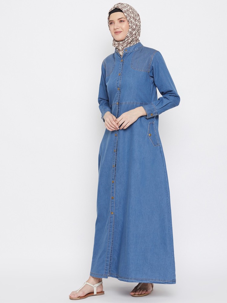 Denim burqa outlet online