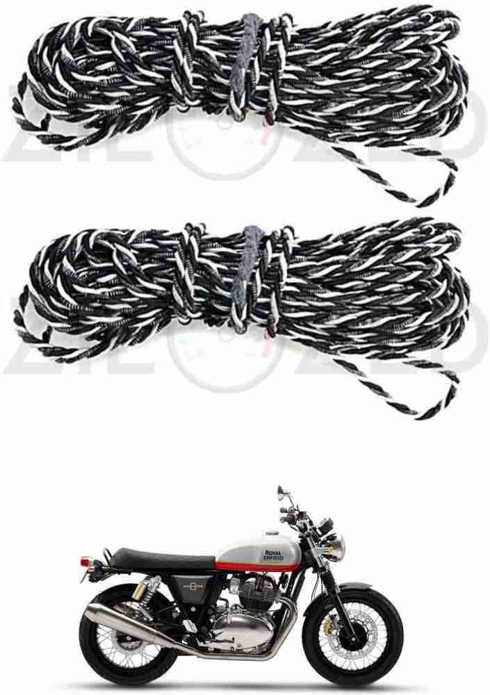 Multi Purpose Rope for Leg Guard for All Bikes (Black & White