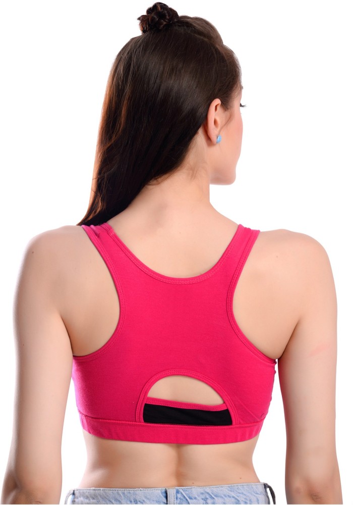 Padded Lycra Cotton Baby Pink Sports Bra, 38A at Rs 27/piece in Mumbai