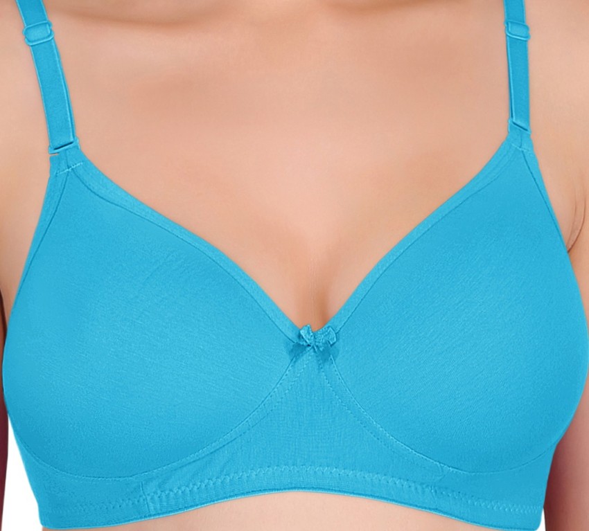 Buy Featherline Padded Non-Wired Full Coverage T-Shirt Bra - Sky