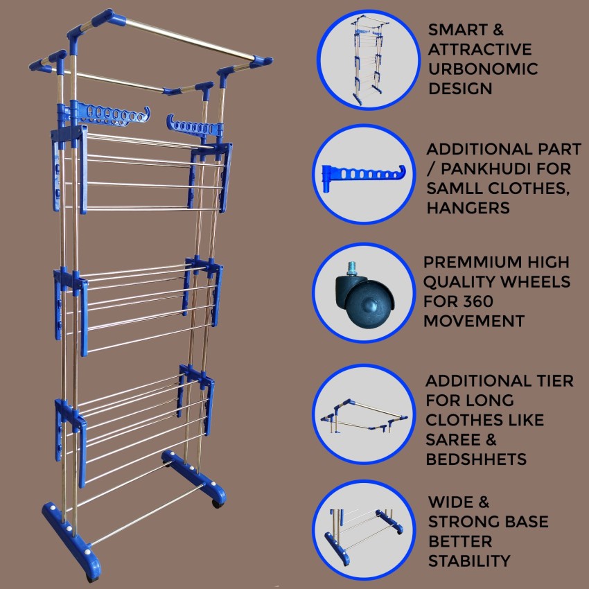 Tnc steel best sale floor cloth dryer