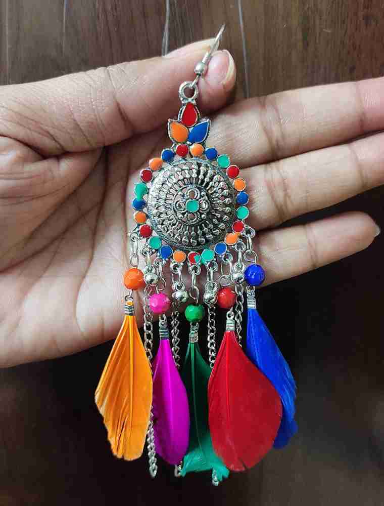 Jewels Wholesale Multicolor Tassel Earrings at Rs 359/piece, Delhi