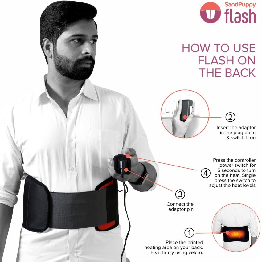 RCSP Electric Heating Belt with Heat Control Switch for Fast Pain Relief