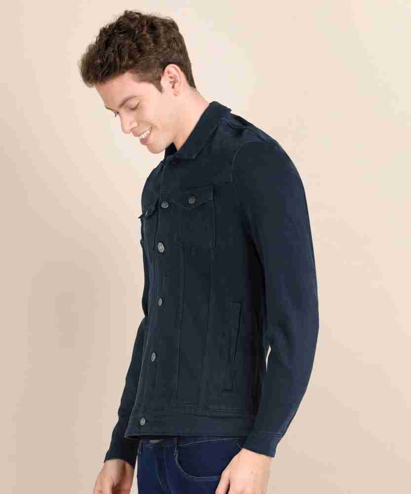 Louis Philippe Jeans Full Sleeve Solid Men Denim Jacket - Buy Louis  Philippe Jeans Full Sleeve Solid Men Denim Jacket Online at Best Prices in  India