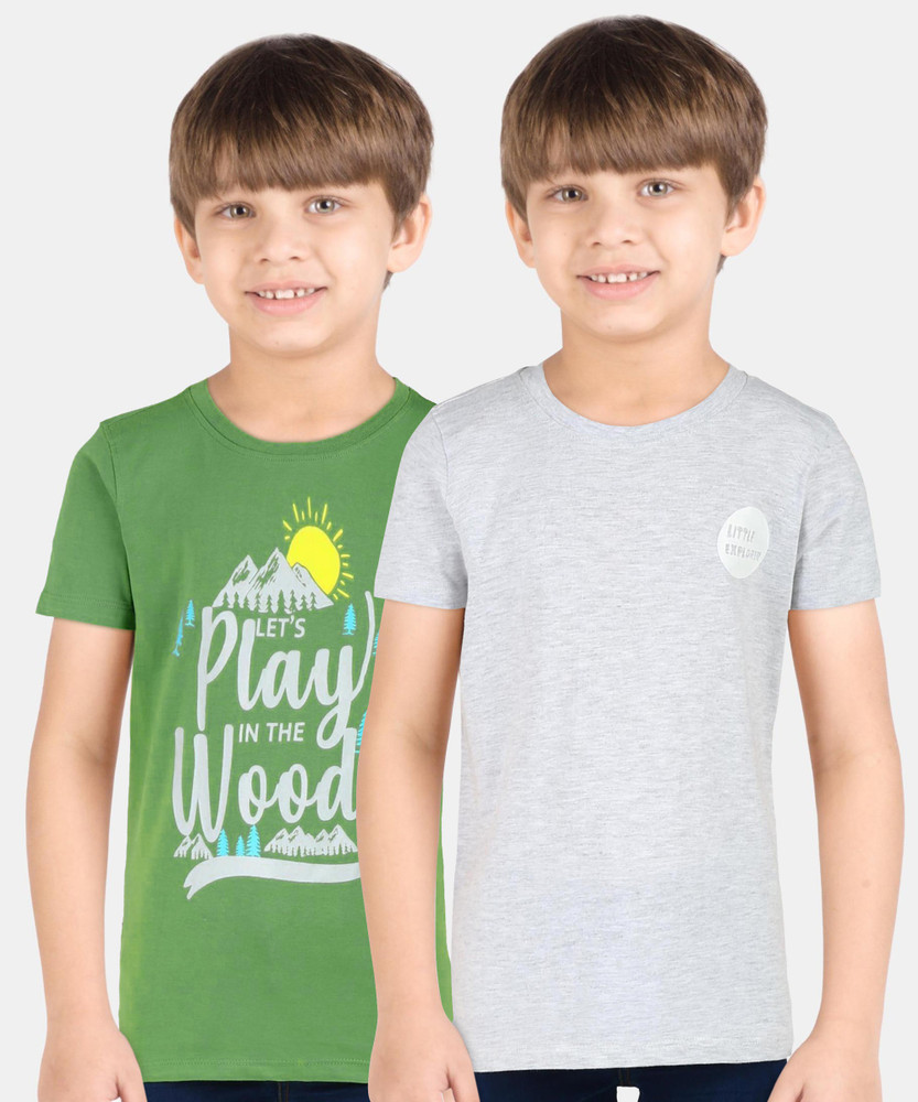 Flipkart Flipkart Miss Chief Boys Printed Pure Cotton Regular T Shirt Round Neck