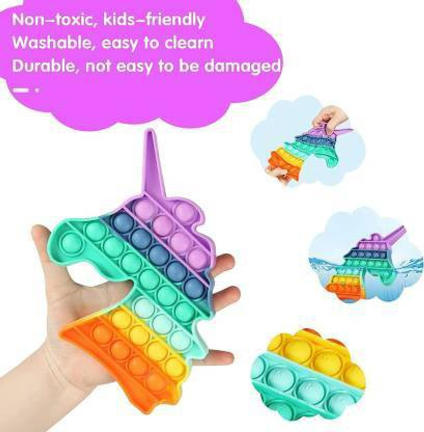 skiheight UNICORN POP IT FIDGET Bath Toy UNICORN POP IT FIDGET
