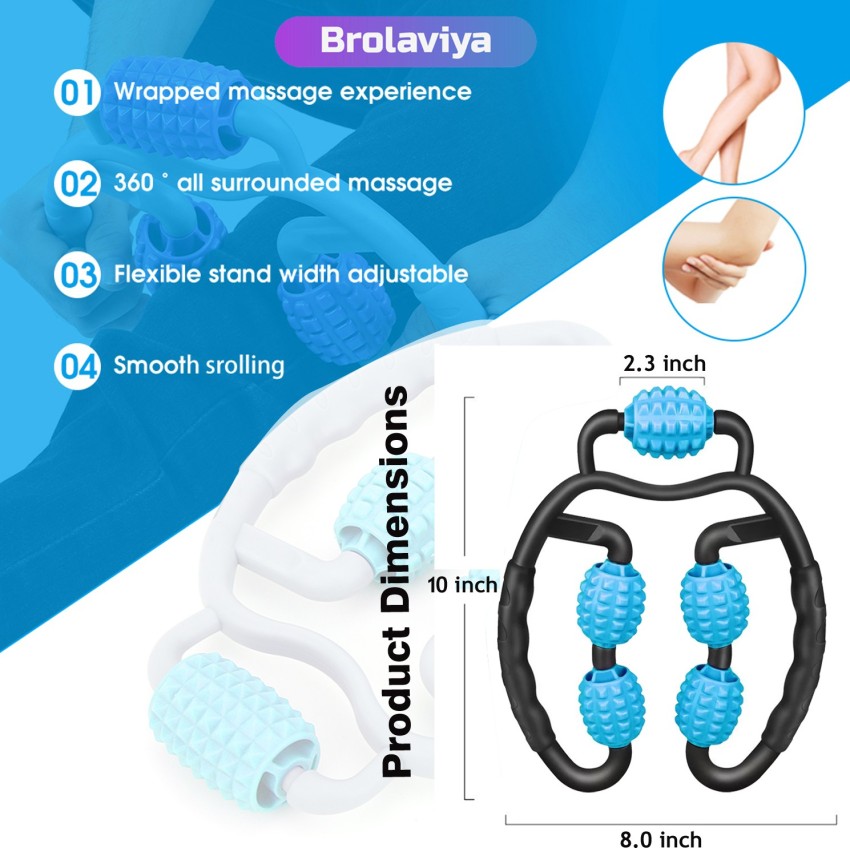 Two Tone Cervical Massager, 1pc Neck Massager, Trigger Point Roller Massager  For Relax Deep Tissue Handheld Shoulder Massager Tool, Suitable For Legs  Waist Neck And Shoulder Relaxer