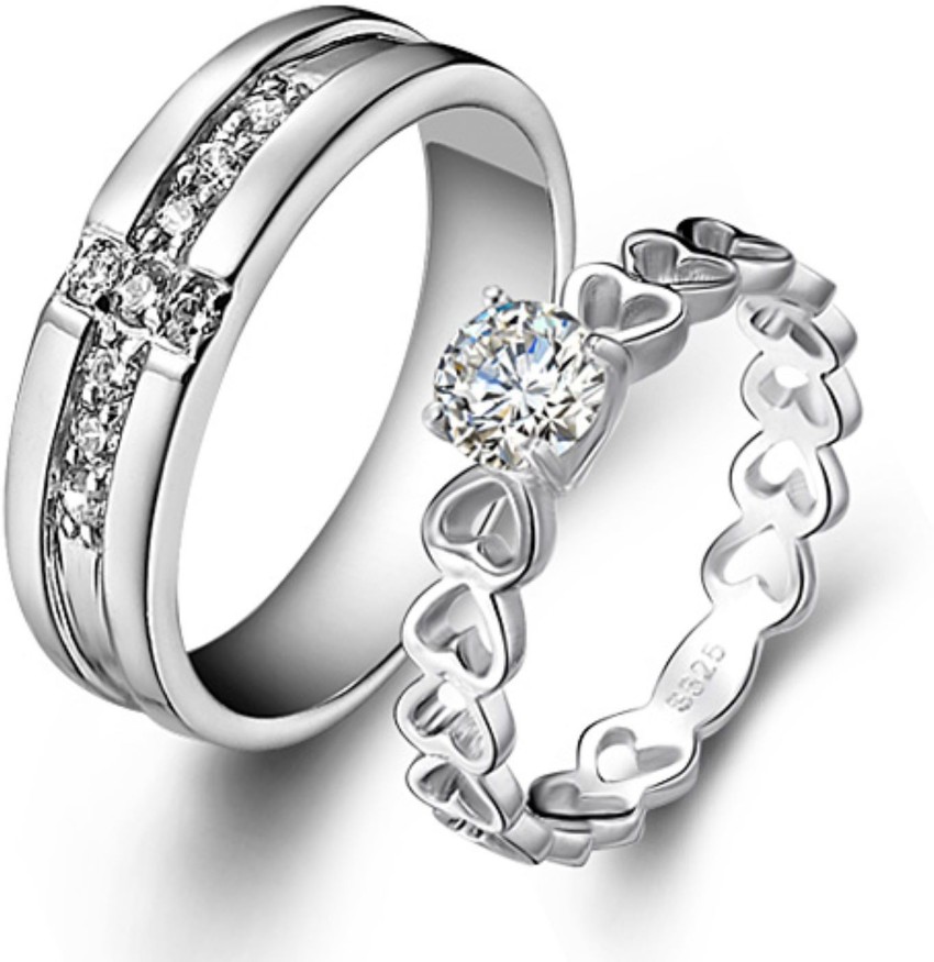 Silver Celtic Knot Couple Ring Set Celtic Matching Wedding - Etsy