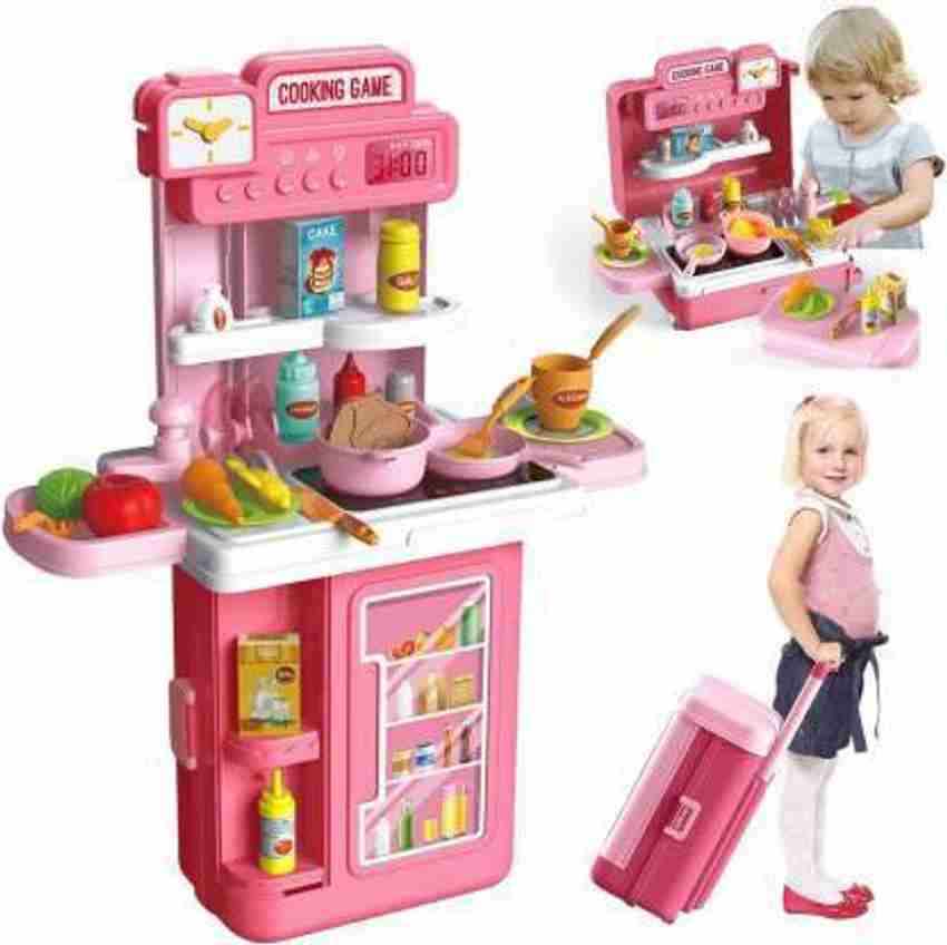 Trolley kitchen set for girl hot sale
