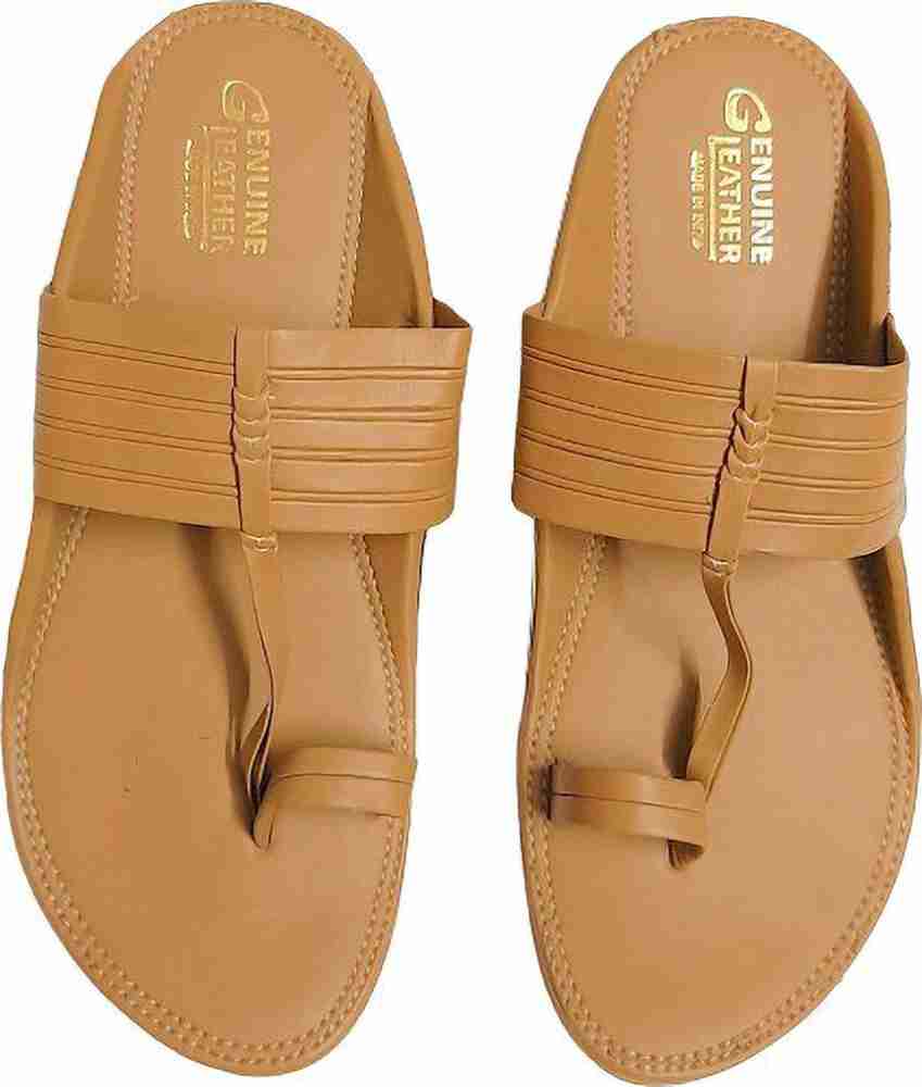 Kolhapuri Men Off White Sandals