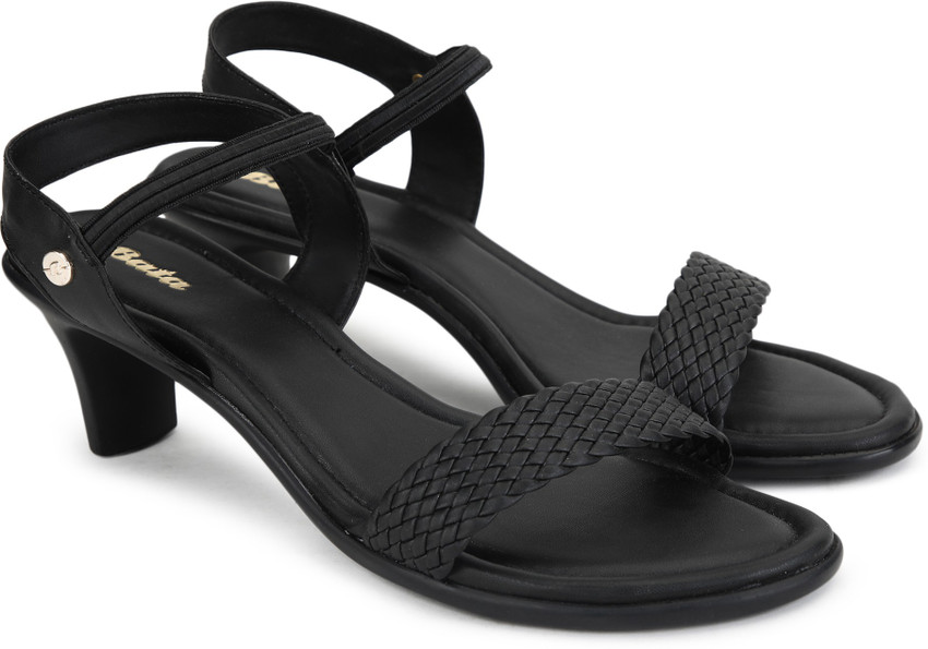 Bata black shop heels sandals