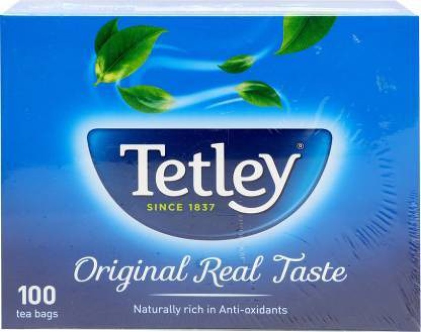 Tetley ORIGINAL REAL TASTE 100 TEA BAGS Tea Bags Box Price in India - Buy  Tetley ORIGINAL REAL TASTE 100 TEA BAGS Tea Bags Box online at