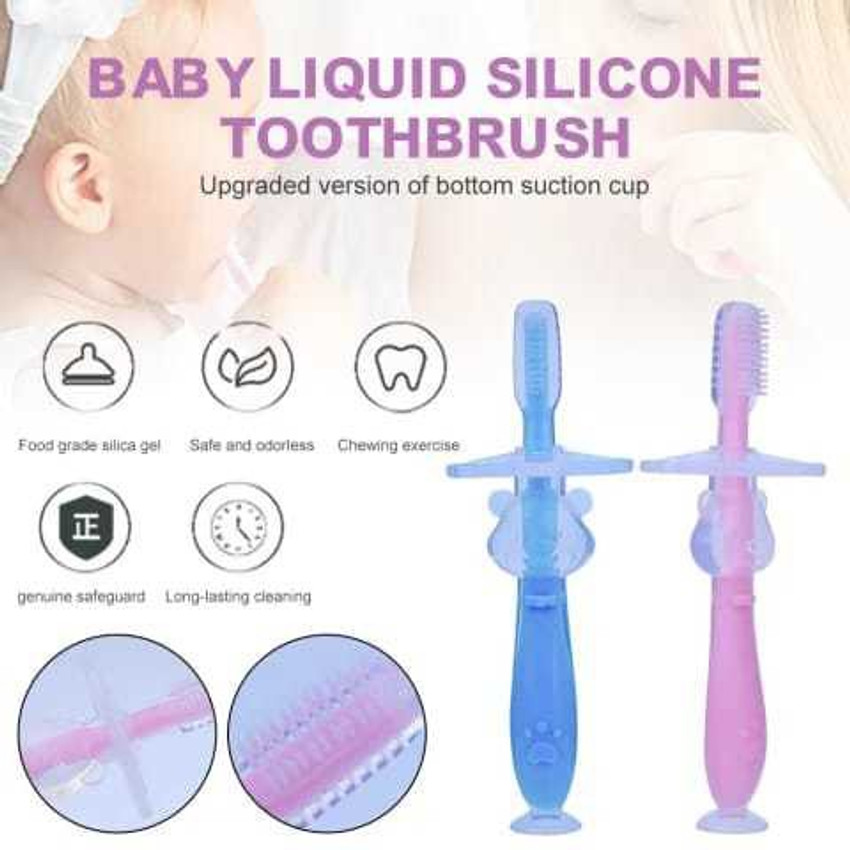 Organic Kidz Baby Silicone Baby Soft Toothbrush Soft Toothbrush