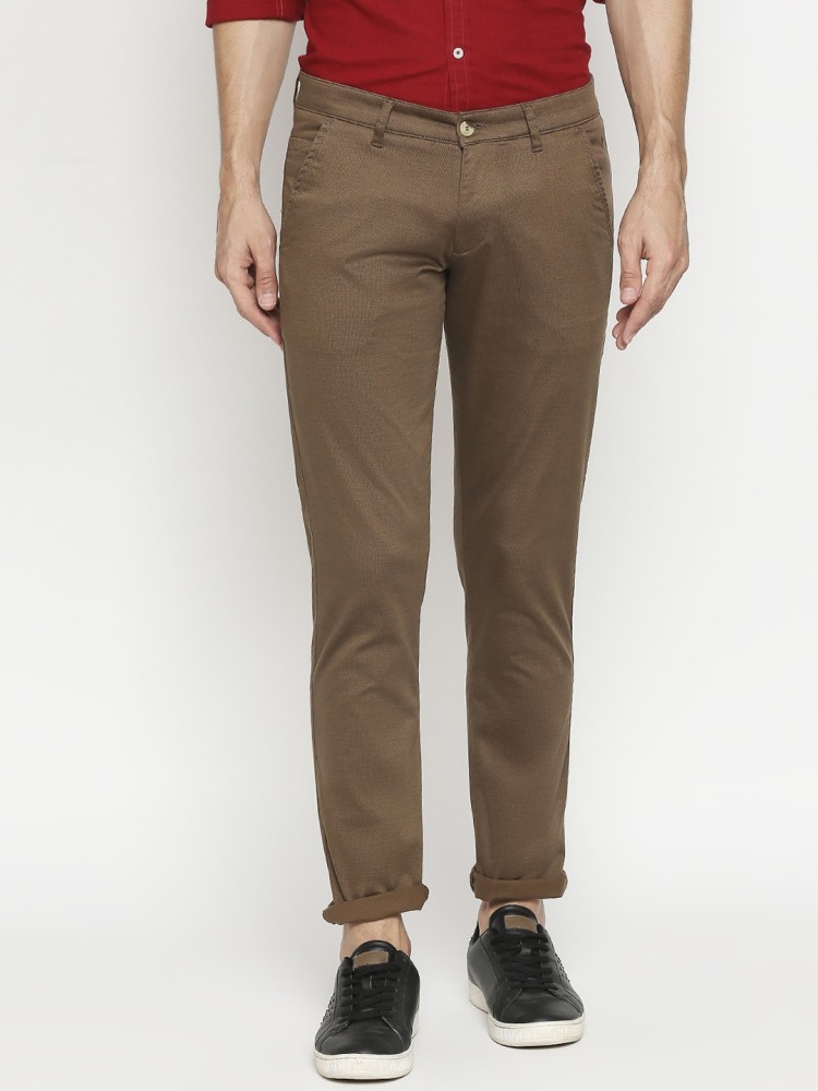 Linen Club Casual Trousers  Buy Linen Club Brown Casual Mid Rise Active  Waist Trouser for Men Online  Nykaa Fashion