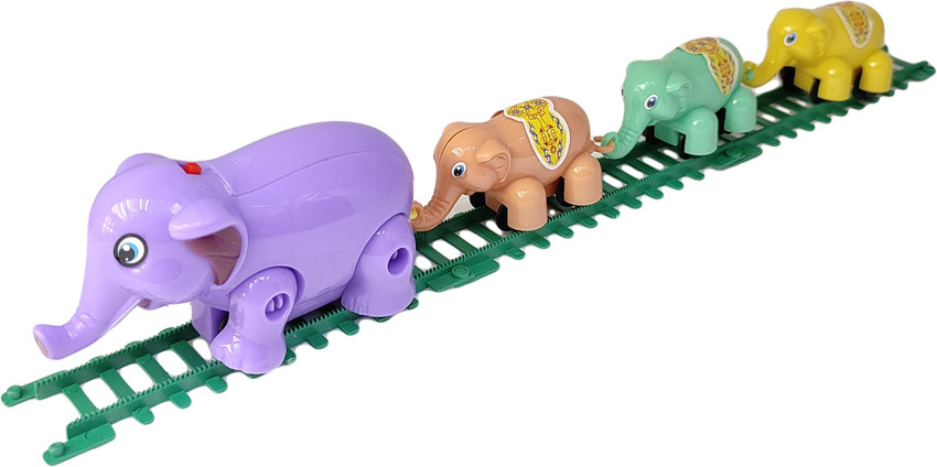 Elephant best sale train toy